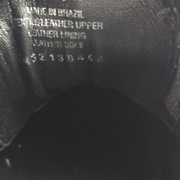 Tory Burch Ankle Wingtip Bootie Heels Navy Blue and Black - Picture 12 of 15